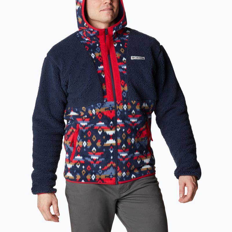 Bărbați Columbia Backbowl Sherpa fleece sweatshirt albastru marin 1952403 4