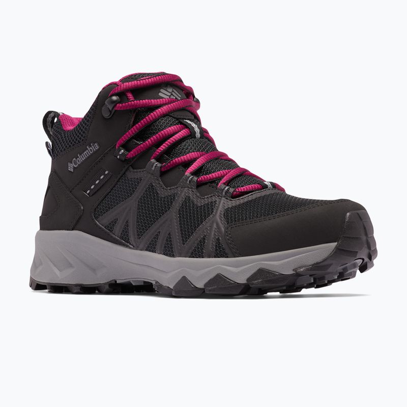 Cizme de trekking pentru femei Columbia Peakfreak II Mid Outdry negru/ti gri oțel 11