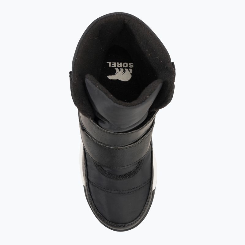 Ghete junior Sorel Whitney II Strap WP black/sea salt 6