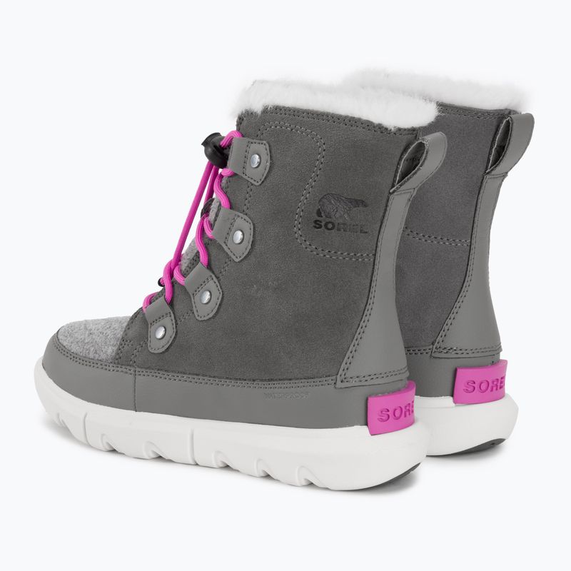 Ghete junior Sorel Sorel Explorer Lace quarry/bright lavender 3