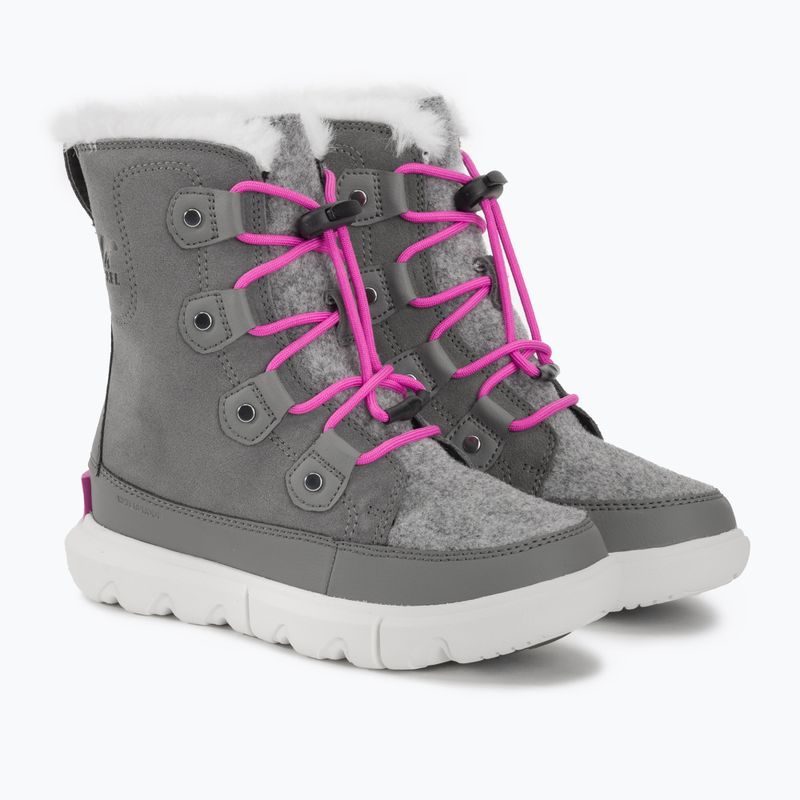 Ghete junior Sorel Sorel Explorer Lace quarry/bright lavender 4