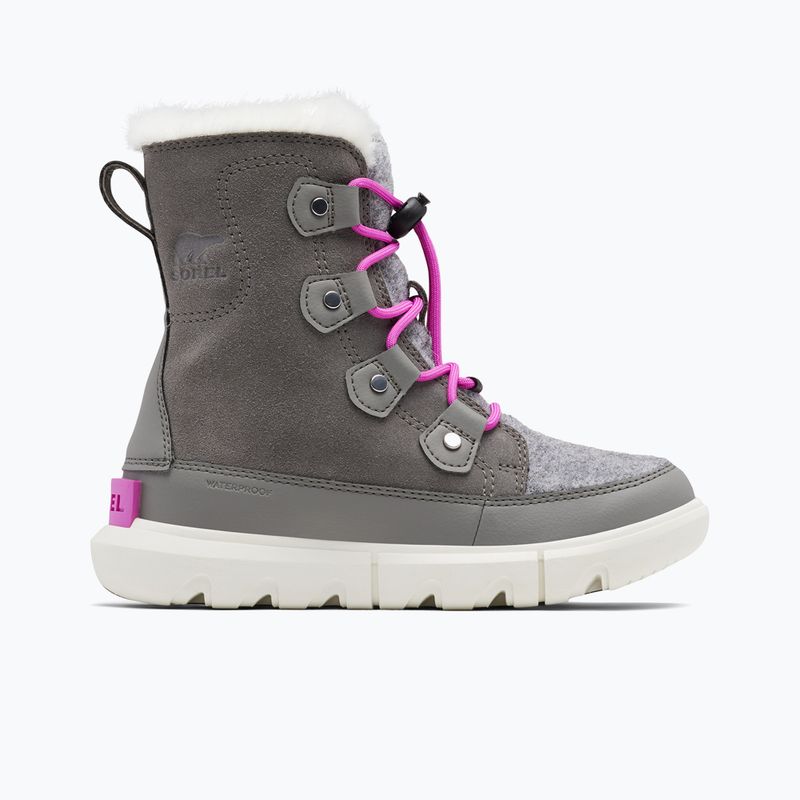 Ghete junior Sorel Sorel Explorer Lace quarry/bright lavender 7