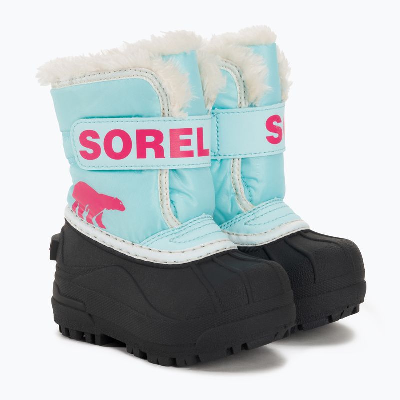 Ghete pentru copii Sorel Snow Commander ocean surf/cactus pink 4