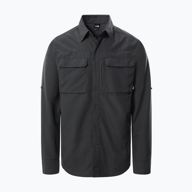 Tricou turistic pentru bărbați The North Face Sequoia LS gri NF0A4T180C51