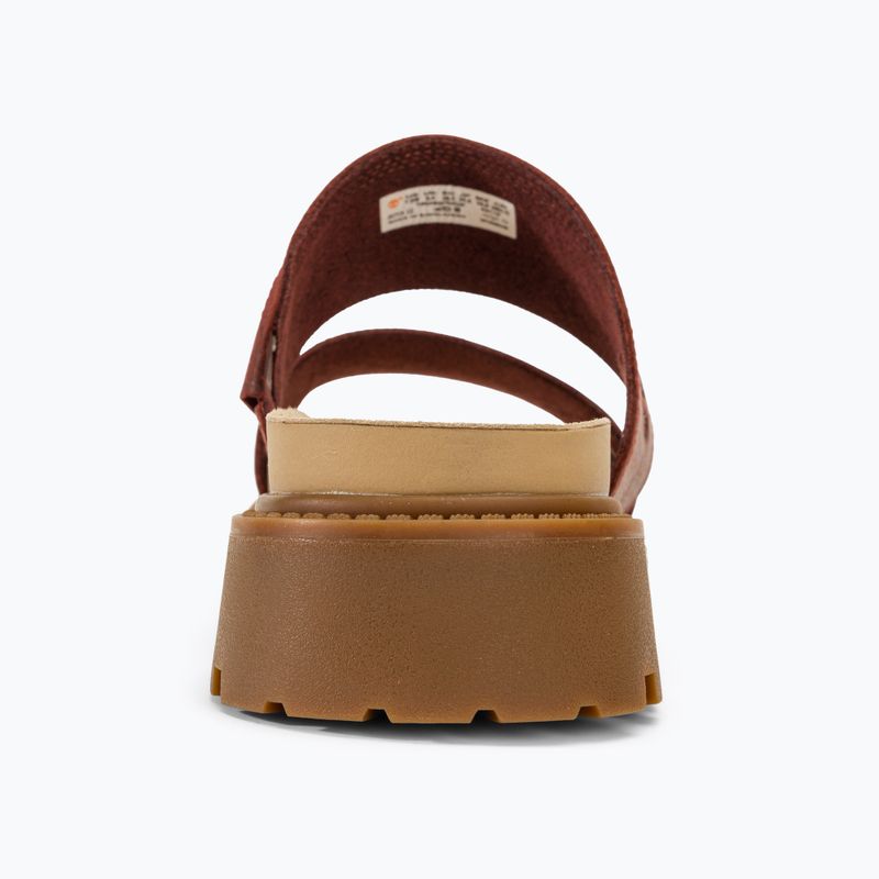 Timberland Clairemont Way femei Clairemont Way flip-flops de culoare roșu închis plin de cereale 6