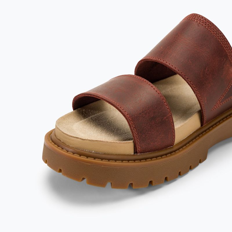Timberland Clairemont Way femei Clairemont Way flip-flops de culoare roșu închis plin de cereale 7