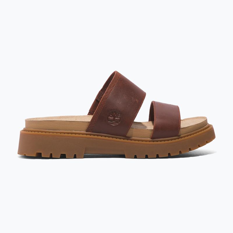 Timberland Clairemont Way femei Clairemont Way flip-flops de culoare roșu închis plin de cereale 9