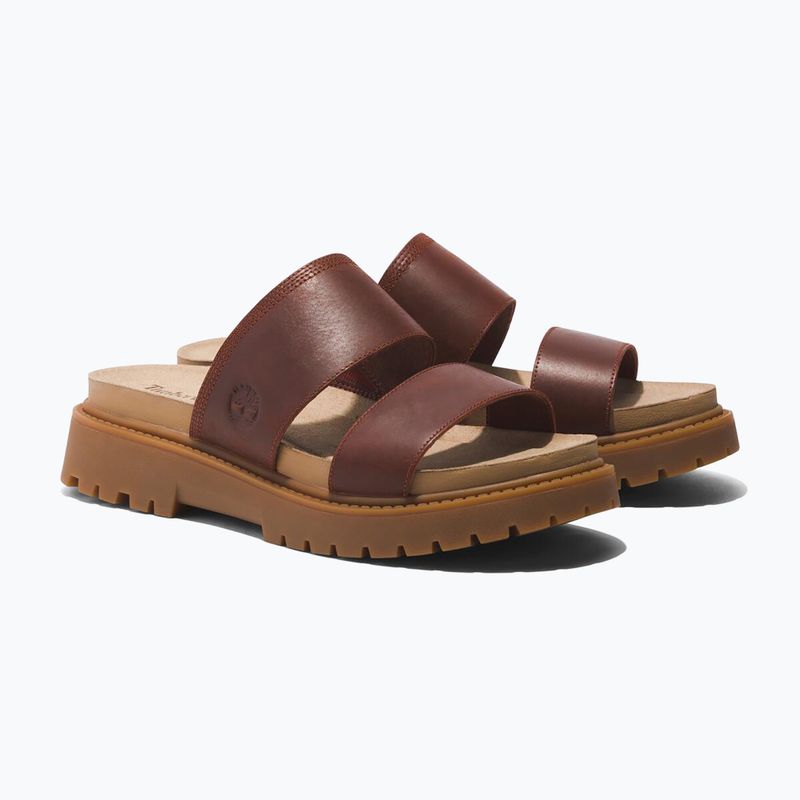 Timberland Clairemont Way femei Clairemont Way flip-flops de culoare roșu închis plin de cereale 11
