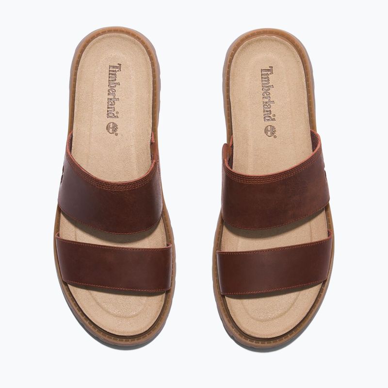 Timberland Clairemont Way femei Clairemont Way flip-flops de culoare roșu închis plin de cereale 12