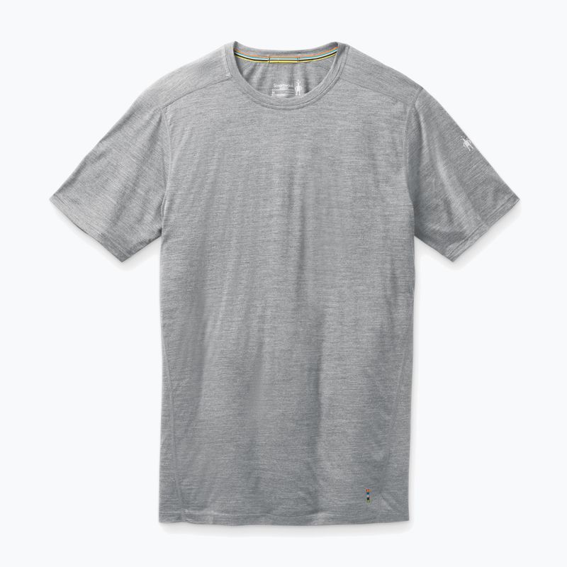 Cămașă de trekking Smartwool Merino Merino Tee pentru bărbați gri deschis 00744 4