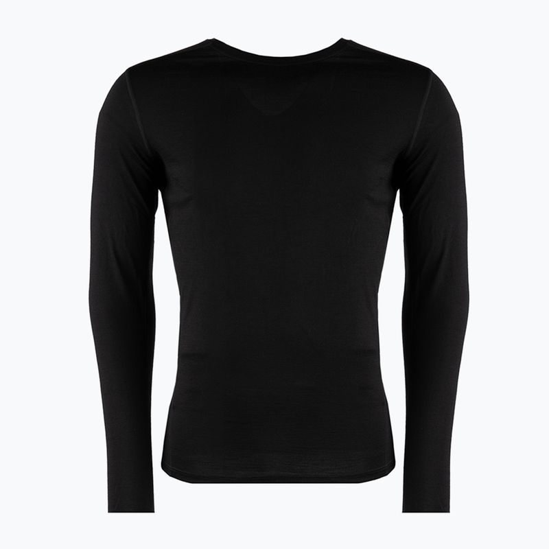 Tricou termic cu mânecă lungă pentru bărbați Smartwool Merino 150 Baselayer Long Sleeve Boxed, negru, 00749-001-S