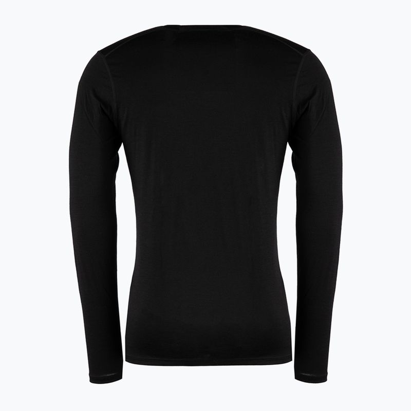 Bluză termică pentru bărbați Smartwool Merino 150 Baselayer Boxed negru 2