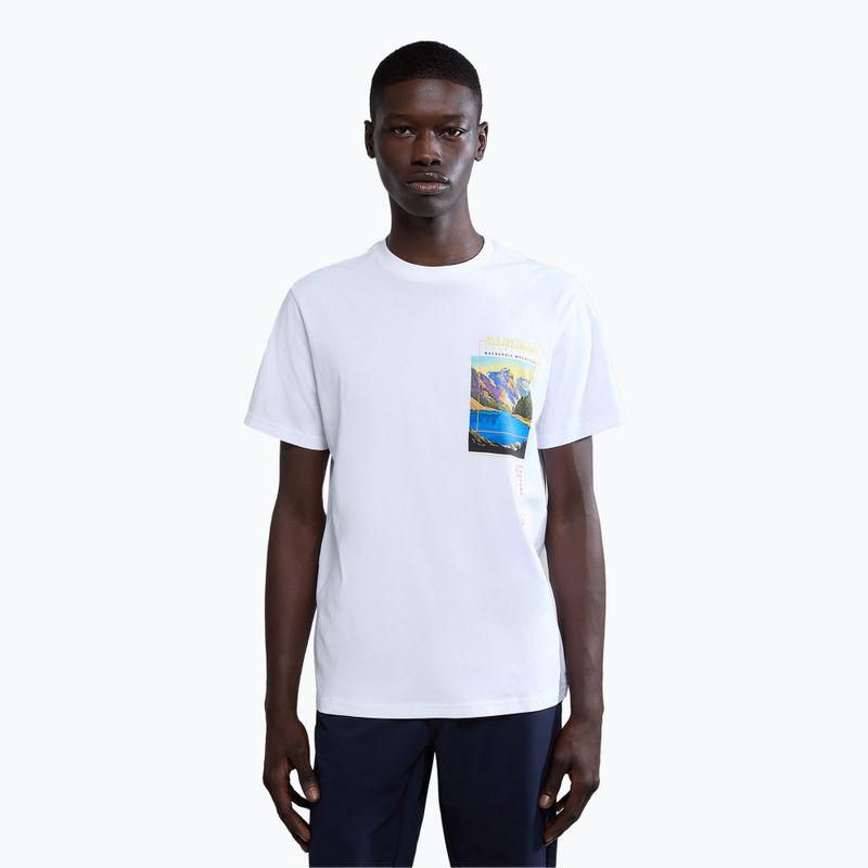 Tricou pentru bărbați Napapijri S-Canada brightwhite