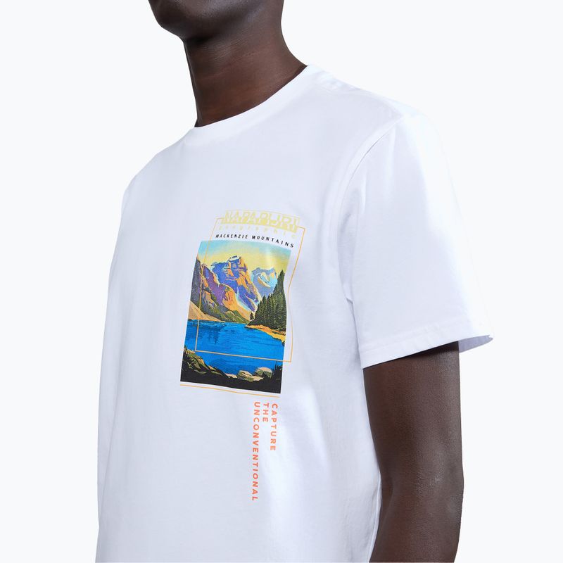 Tricou pentru bărbați Napapijri S-Canada brightwhite
