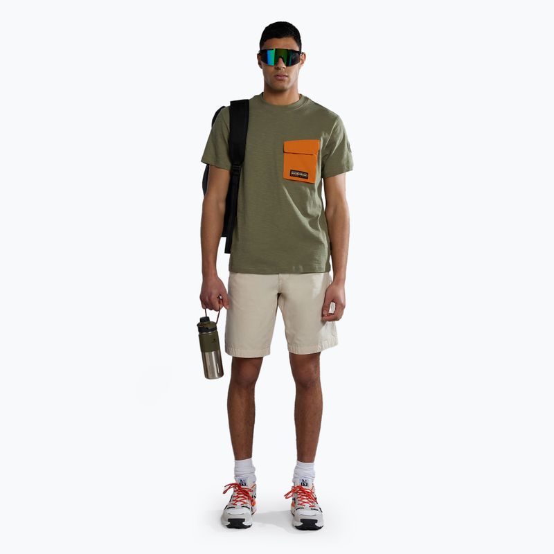 Tricou pentru bărbați Napapijri S-Tepees green lichen 2