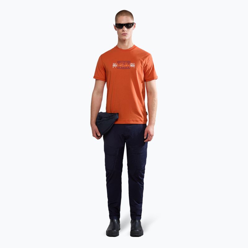 Tricou pentru bărbați Napapijri S-Smallwood orange burnt 2