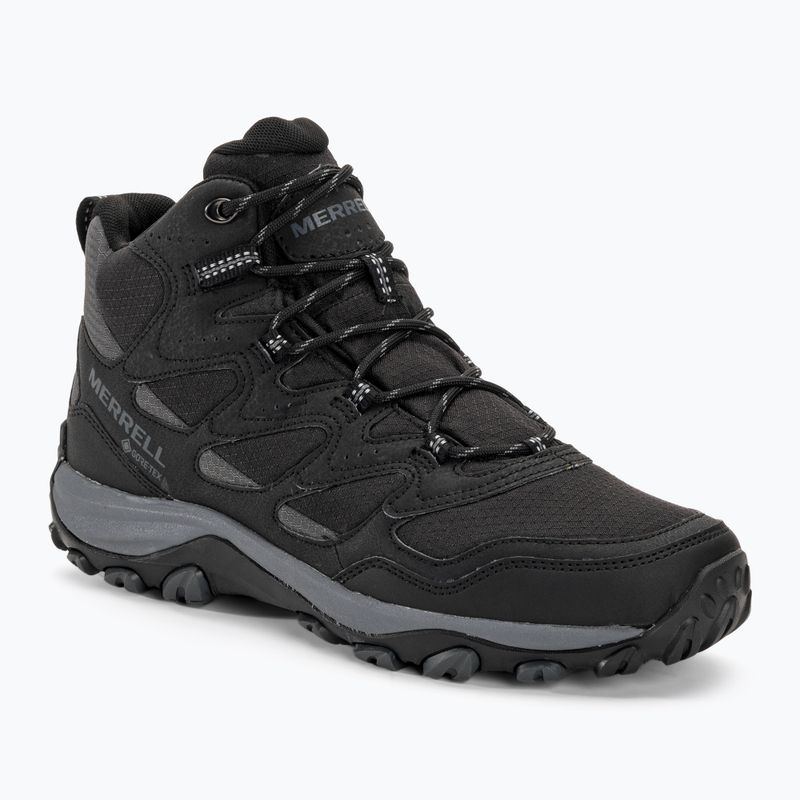 Încălțăminte de turism pentru bărbați Merrell West Rim Sport Mid GTX black