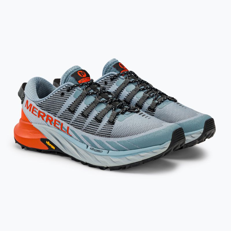 Merrell Agility Peak 4 pantofi de alergare pentru bărbați albastru deschis J066829 4