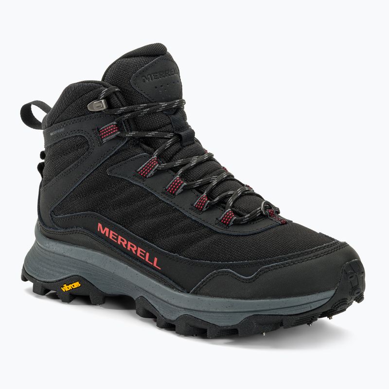 Încălțăminte de turism pentru bărbațiMerrell Moab Speed Thermo Spike Mid WP black