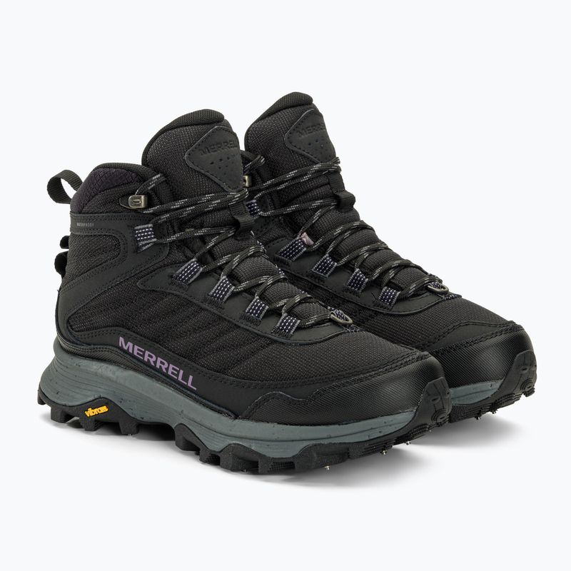 Încălțăminte de turism pentru femei Merrell Moab Speed Thermo Spike Mid WP black 4