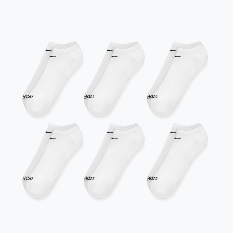 Șosete pentru bărbați Nike Everyday Plus Cushioned No Show 6 perechi white/black 4