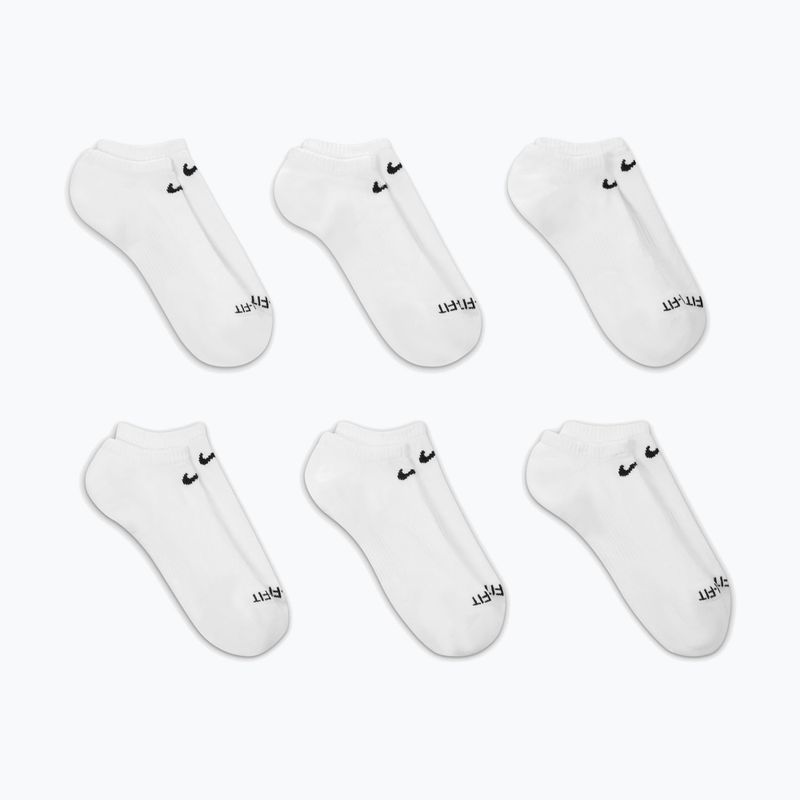 Șosete pentru bărbați Nike Everyday Plus Cushioned No Show 6 perechi white/black 5