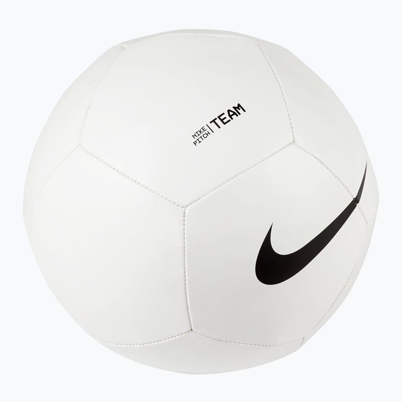 Minge de fotbal Nike Pitch Team white/black mărime 4 4