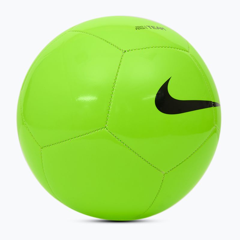 Minge de fotbal Nike Pitch Team mărime 4 electric green/black 2
