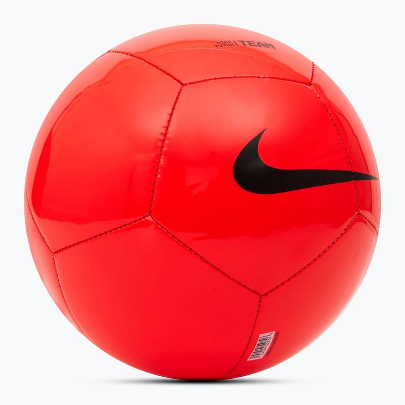 Minge de fotbal Nike Pitch Team bright crimson/black mărimea 3 2