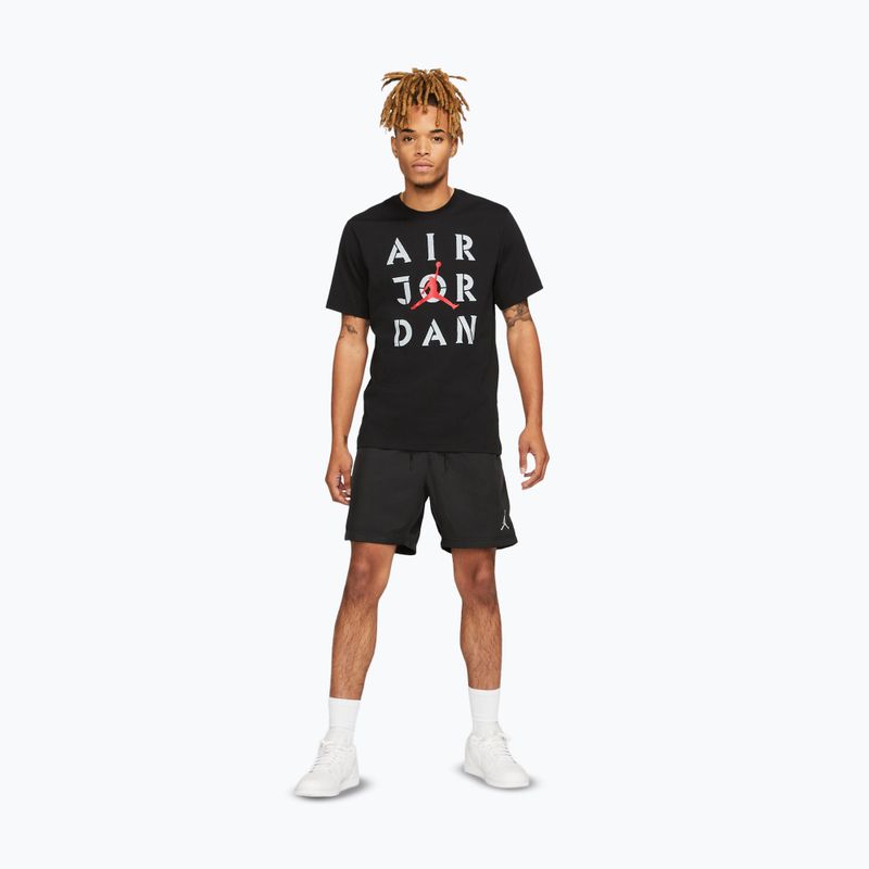 Tricou pentru bărbați  Jordan AJ5 Graphic black/white/gum red 2