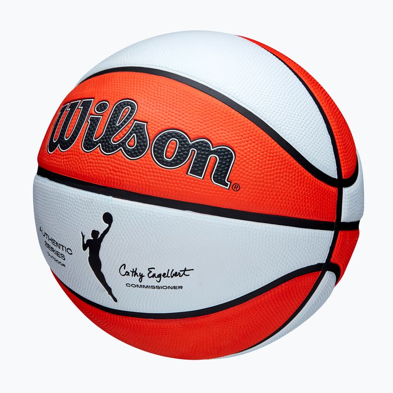 Minge de baschet pentru copii Wilson WNBA Authentic Series Outdoor orange/white mărime 5 3