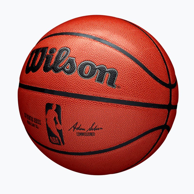 Minge de baschet Wilson NBA Authentic Indoor orange mărime 7 3