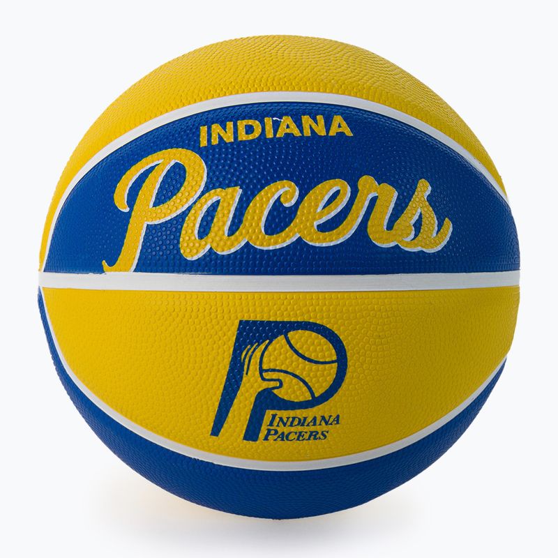 Mini baschet Wilson NBA Team Retro Mini Indiana Pacers galben WTB3200XBIND