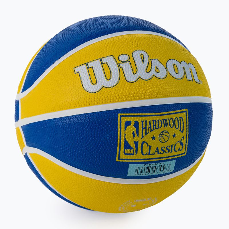 Mini baschet Wilson NBA Team Retro Mini Indiana Pacers galben WTB3200XBIND 2