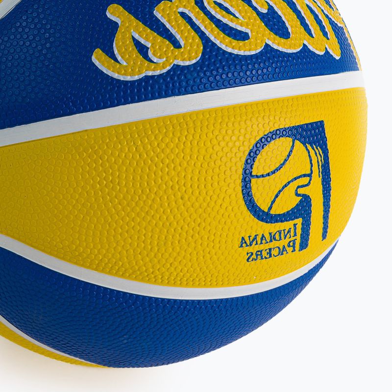 Mini baschet Wilson NBA Team Retro Mini Indiana Pacers galben WTB3200XBIND 3