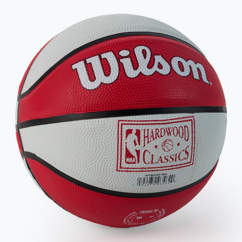 Mini baschet Wilson NBA Team Retro Mini Miami Heat roșu WTB3200XBMIA 2