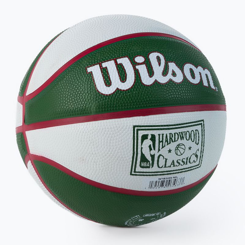 Mini baschet Wilson NBA Team Retro Mini Milwaukee Bucks verde WTB3200XBMIL 2