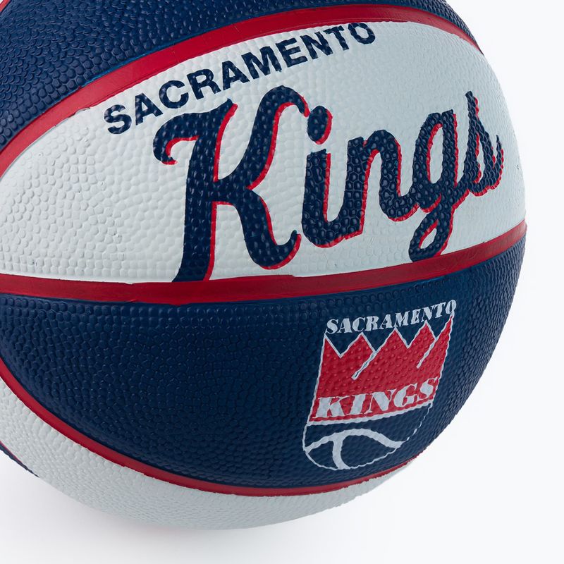 Wilson NBA Team Retro Mini Sacramento Kings baschet albastru marin WTB3200XBSAC 3