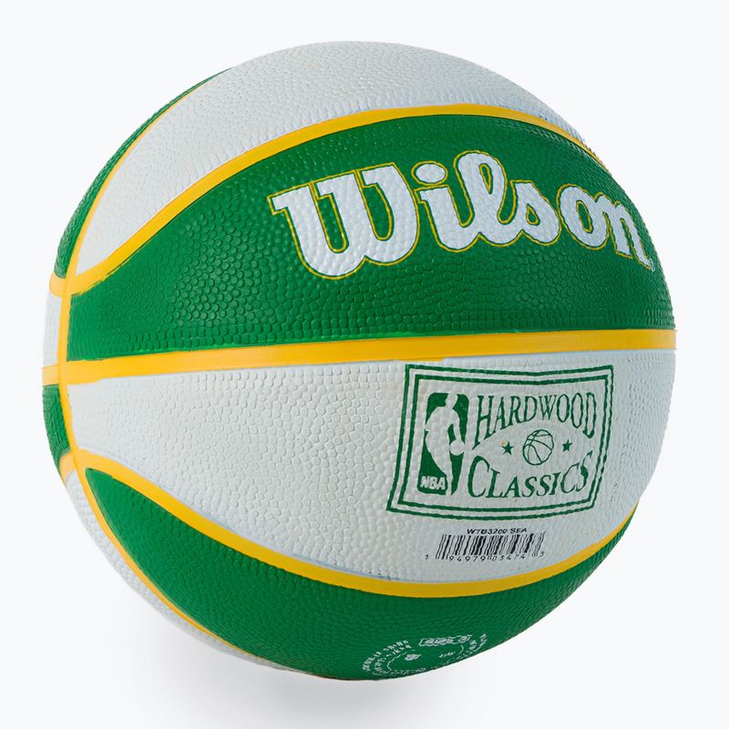 Wilson NBA NBA Team Retro Mini Seattle SuperSonics baschet verde WTB3200XBSEA 2