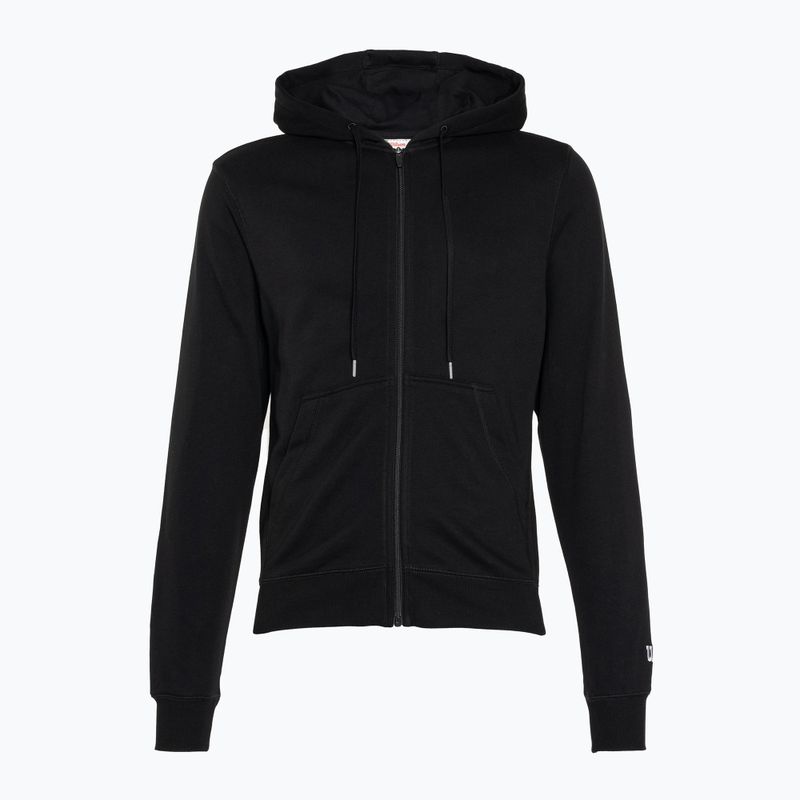 Bluză pentru bărbați Wilson Team Zip Hoodie black