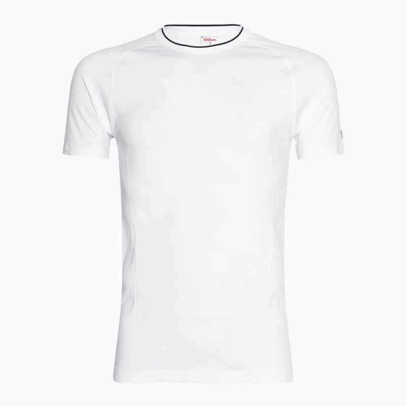 Tricou pentru bărbați Wilson Team Seamless Crew bright white