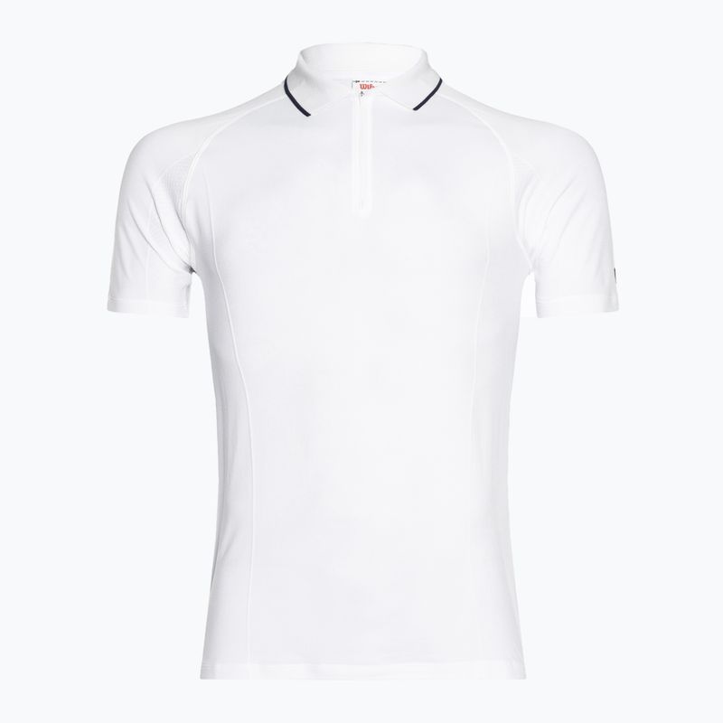 Tricou pentru bărbați Wilson Team Seamless Polo 2.0 bright white