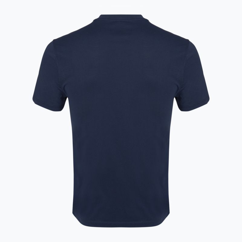 Cămașă de tenis Wilson Team Graphic classic navy script pentru bărbați 2