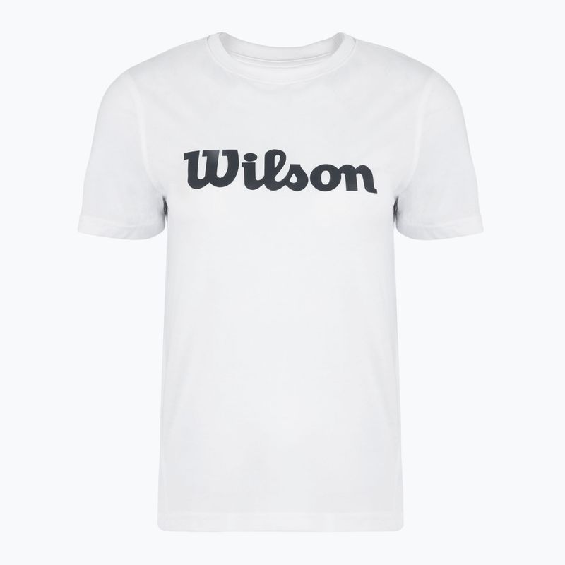 Tricou de tenis pentru femei Wilson Team Graphic Script W scris alb strălucitor