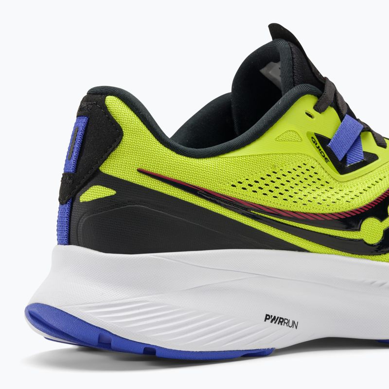 Bărbați Saucony Guide 15 acid / albastru o dată pantofi de alergare 9