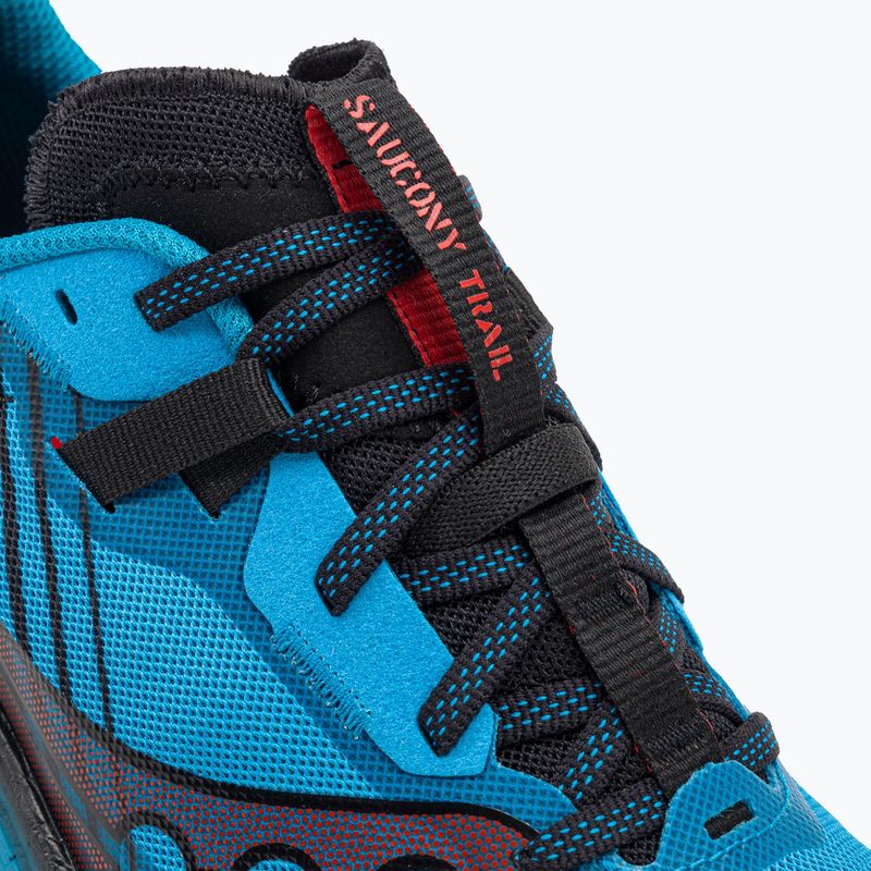 Pantofi de alergare bărbați Saucony Endorphin Edge ocean/negru pentru bărbați 8