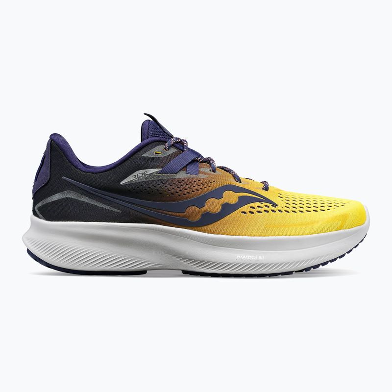 Saucony Ride 15 pantofi de alergare pentru bărbați albastru marin și galben S20729-65 9