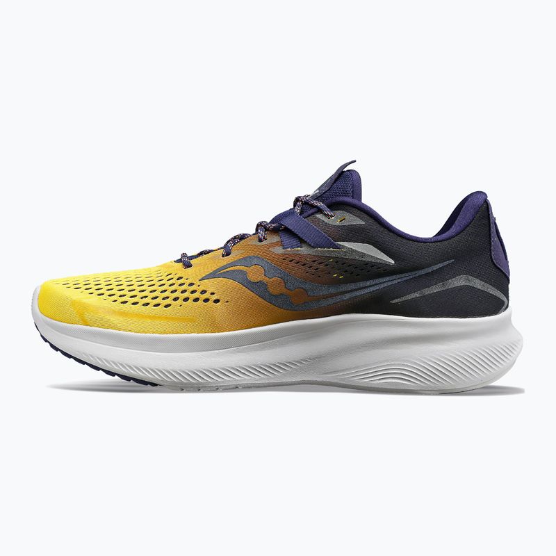 Saucony Ride 15 pantofi de alergare pentru bărbați albastru marin și galben S20729-65 10