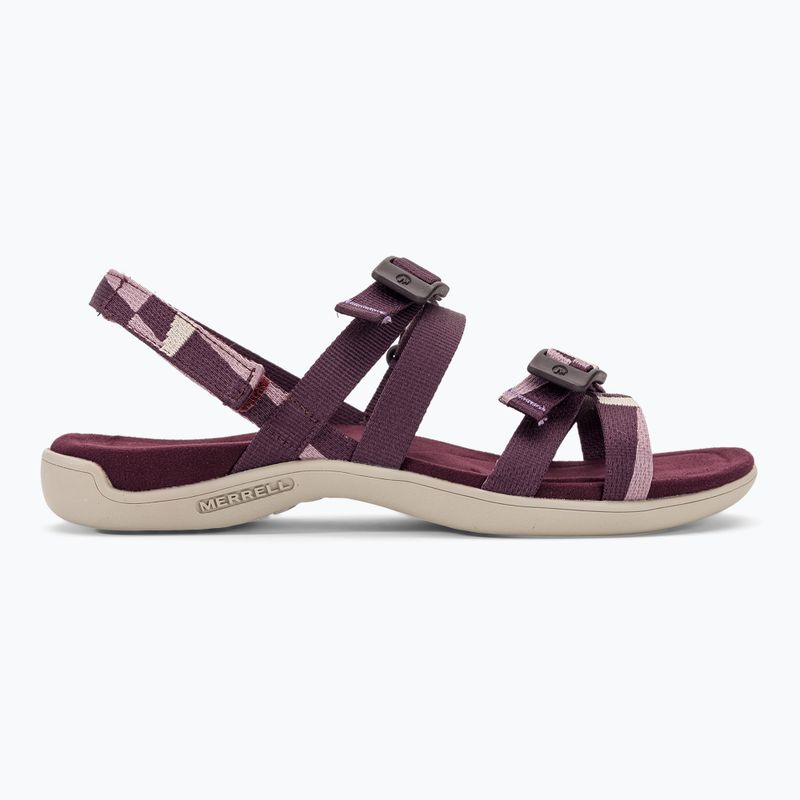Sandale pentru femei Merrell District 3 Backstrap Web burgundy 2
