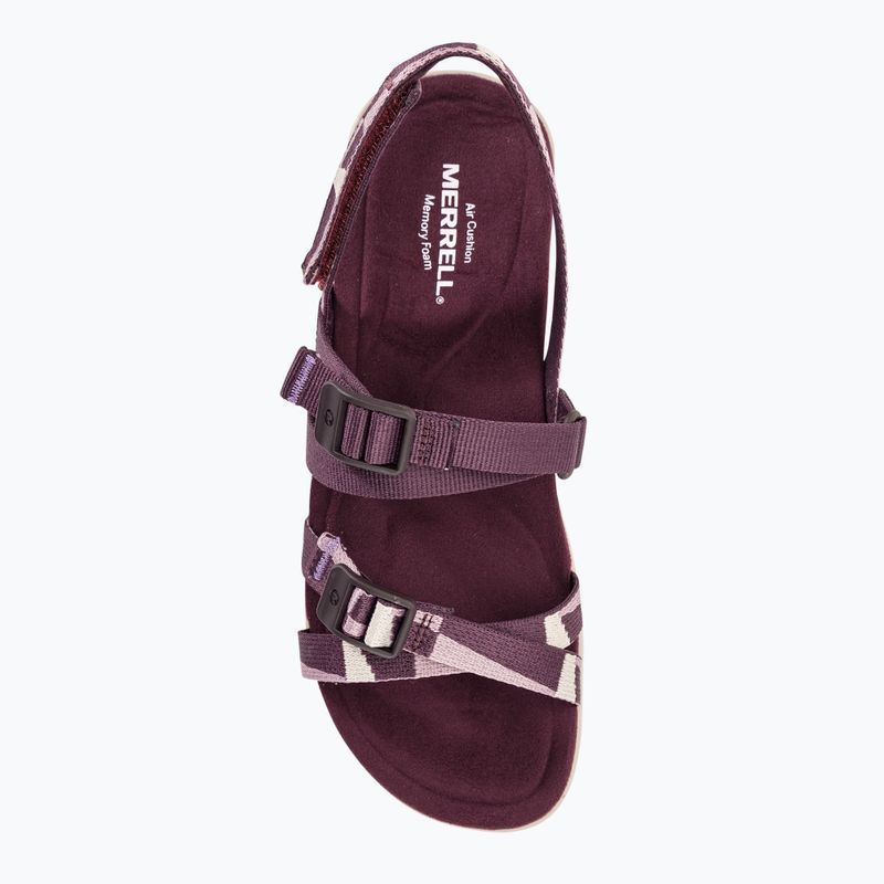 Sandale pentru femei Merrell District 3 Backstrap Web burgundy 6
